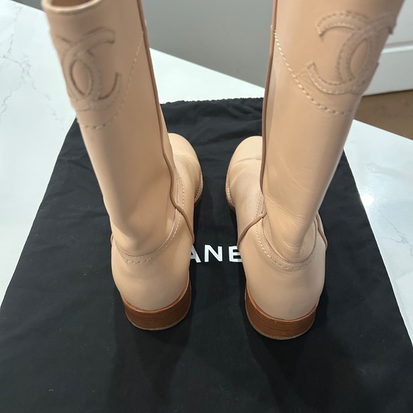 Chanel - Leather Nubuck Boot - Picture 1 of 10
